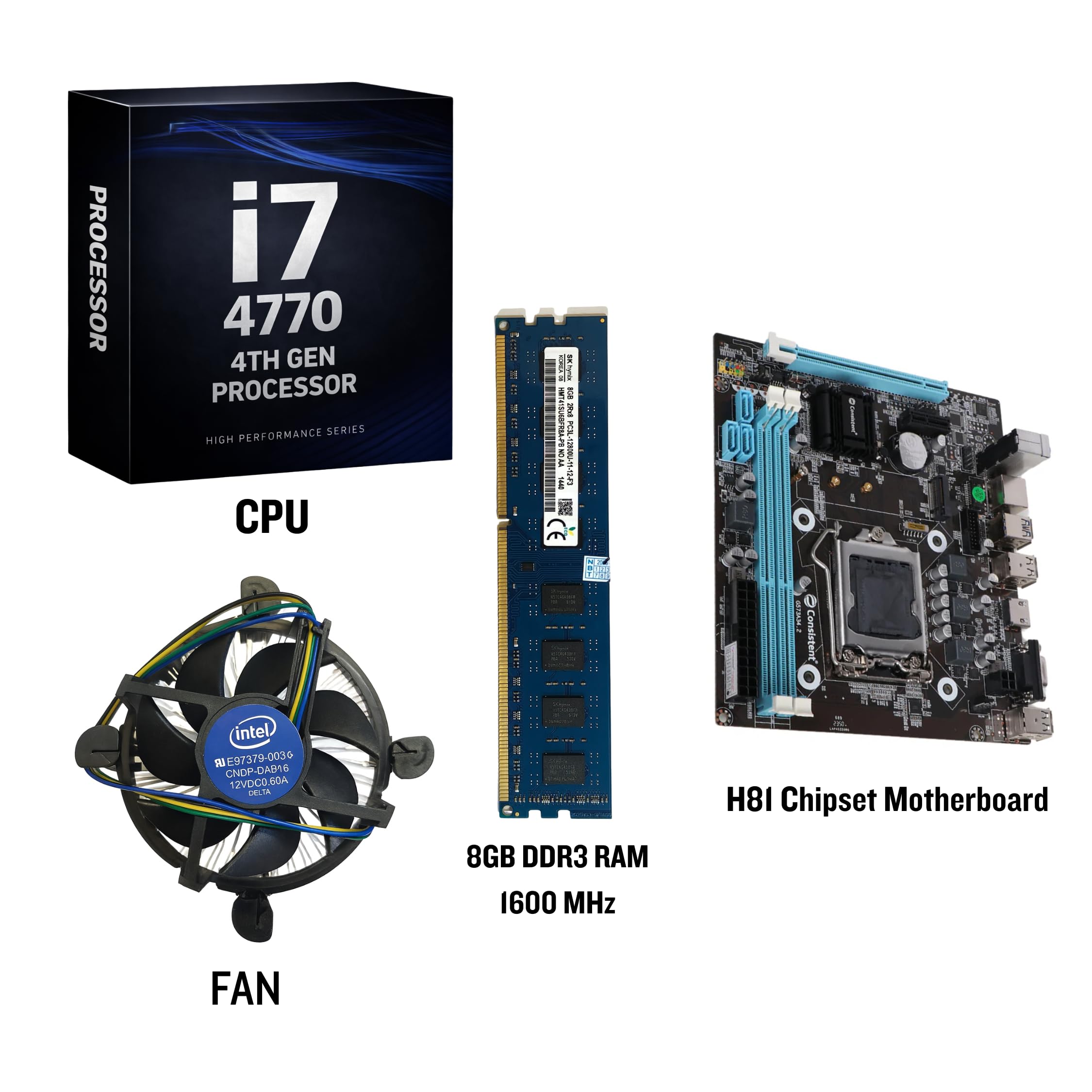 Amazon.in: Buy Core i7-4770 [ 4th Gen ] with 3.4 GHZ Combo Kit